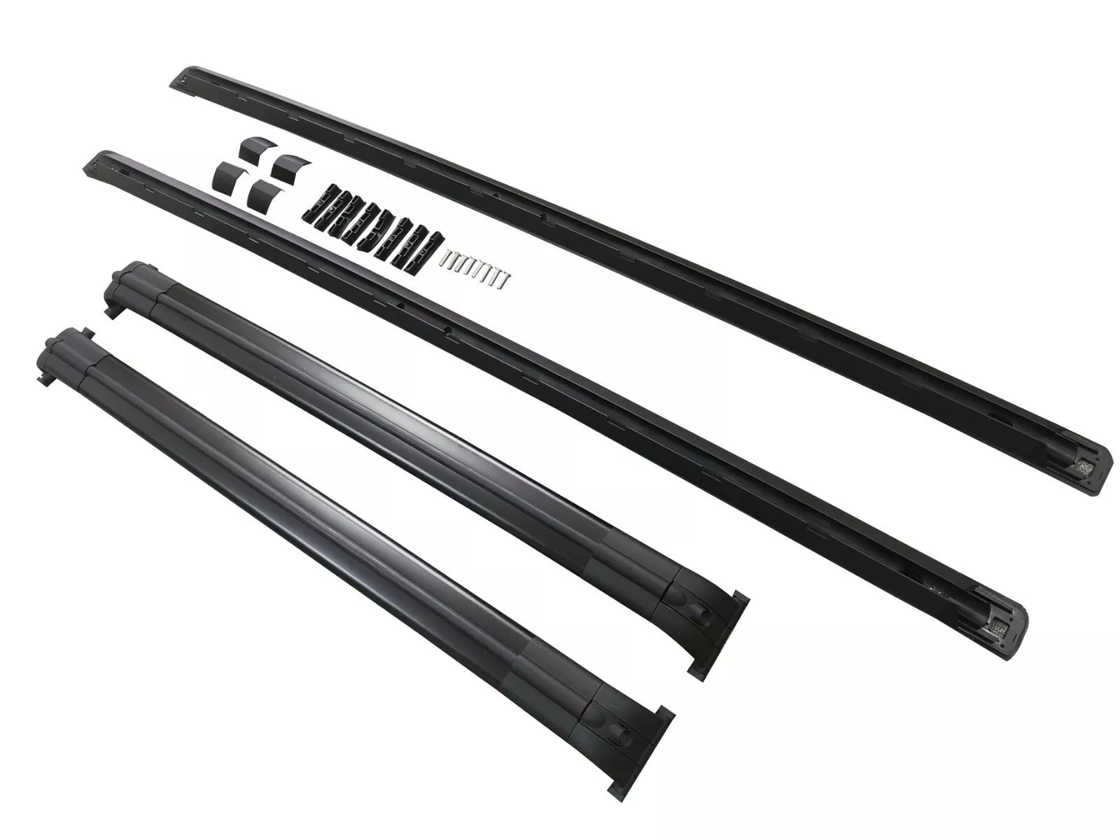 FOR RANGE ROVER VOGUE L322 02-12 BLACK ROOF RAIL RAILS RACK CROSS BARS OEM STYLE