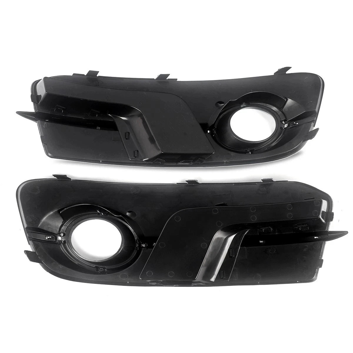 FOR AUDI Q5 2013–2017 GLOSS BLACK FRONT BUMPER FOG LIGHT GRILLE COVER SQ5 STYLE