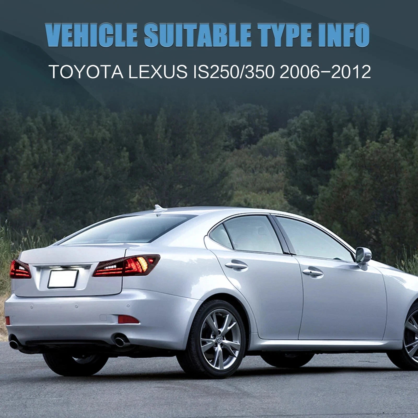 SEQUENTIAL REAR LED TAIL LIGHTS LAMPS LAMP FOR LEXUS ISF IS250 IS350 2006-2013