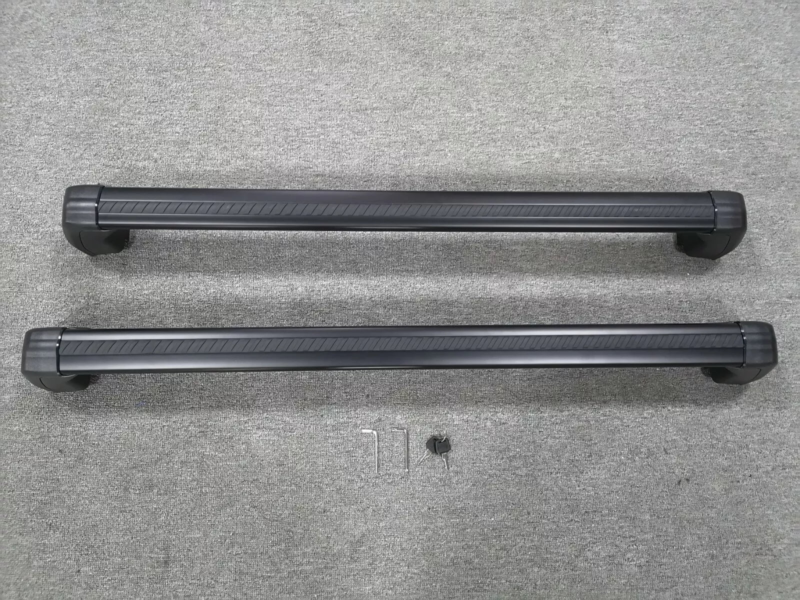 FOR LAND ROVER DISCOVERY 5 L462 ROOF RAILS RACK CROSS BARS KIT BLACK LOCKABLE