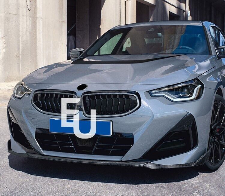 FOR BMW 2 SERIES G42 G43 M SPORT FRONT BUMPER SPLITTER LIP SPOILER GLOSS BLK 21+