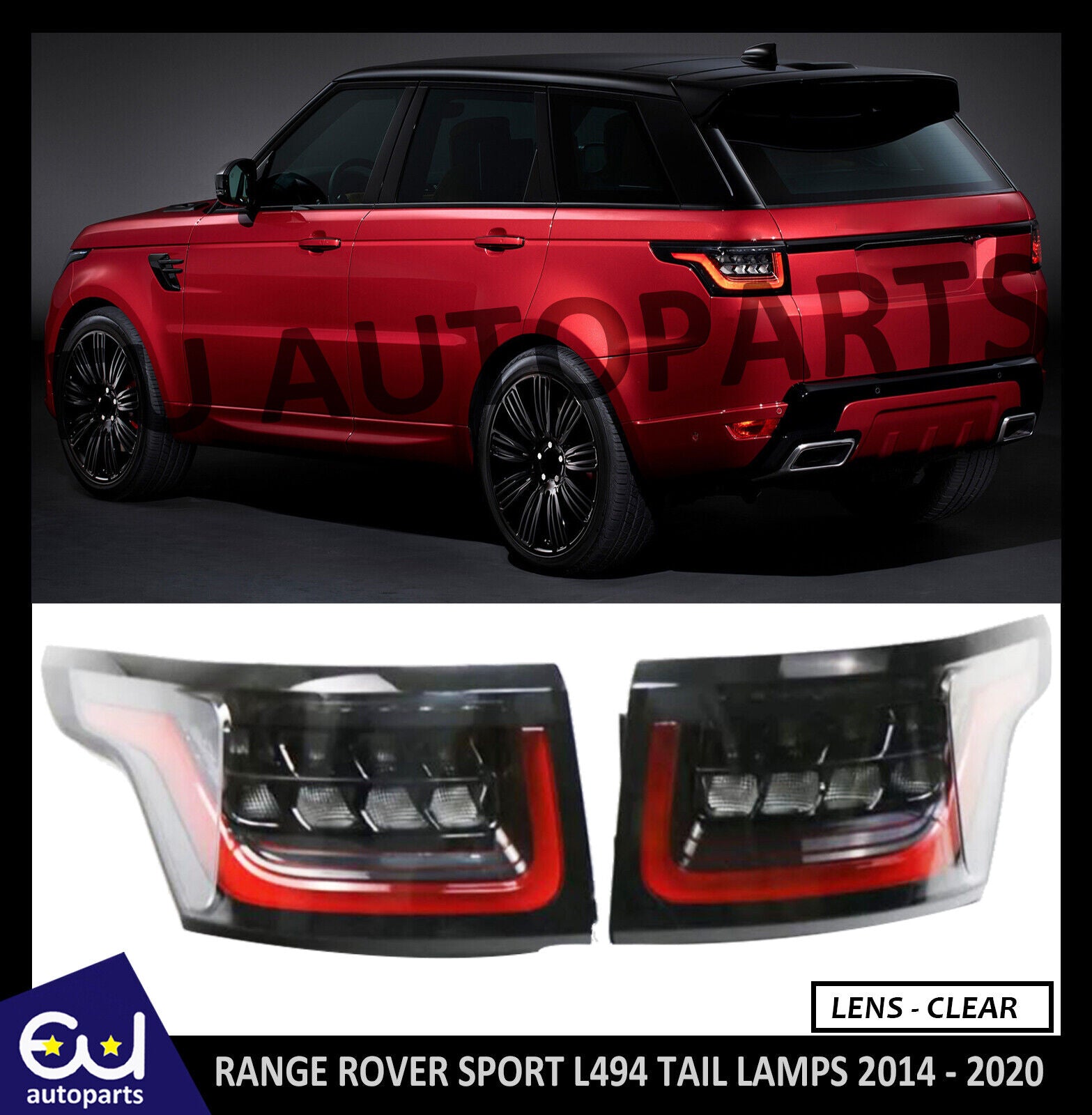 Range Rover Rear Round Lamp FOR LAND RANGE ROVER SPORT L494 13-20 2X LED REAR TAIL LIGHT LAMPS PLU