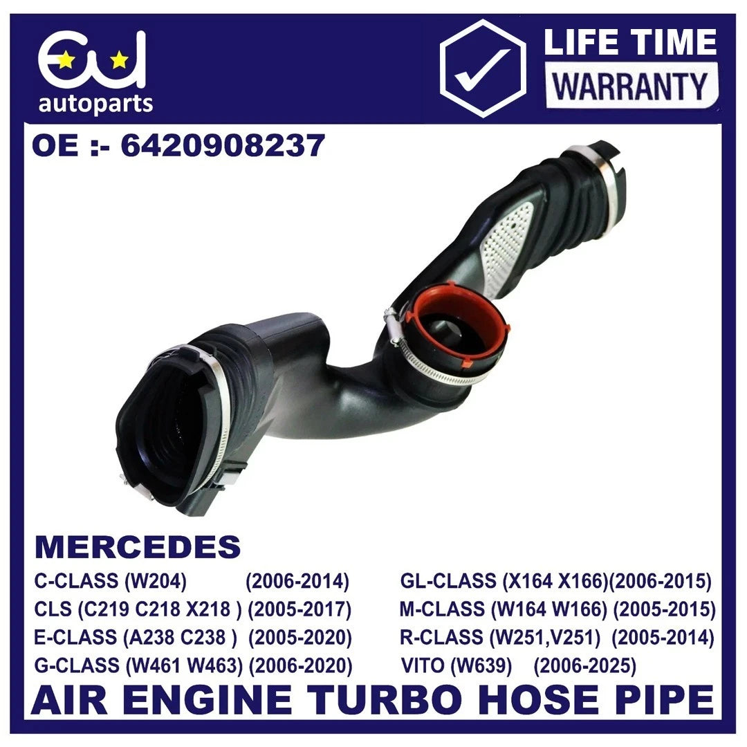 ENGINE AIR DUCT W/ MASS SENSOR FOR MERCEDES-BENZ W204 W164 X164 C219 6420908237