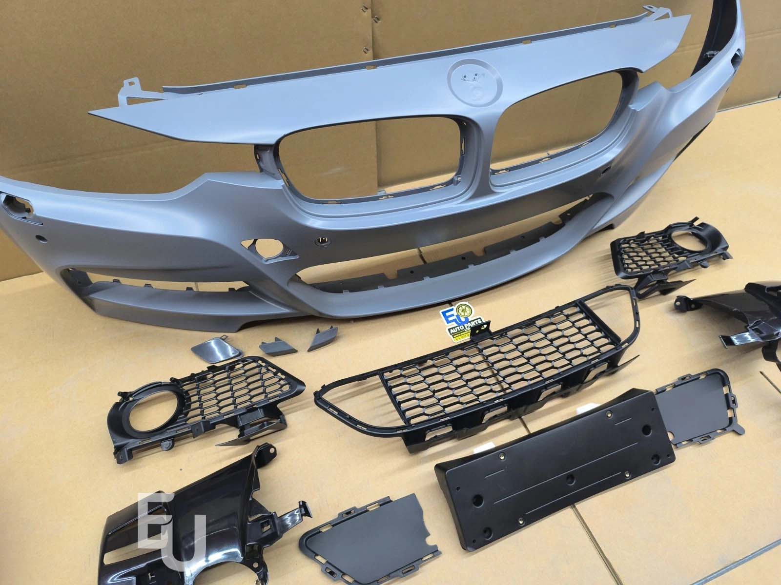 FOR BMW 3 SERIES F30 F31 M SPORT LOOK FRONT BUMPER BODYKIT W/PDC GRILL 2015-2019