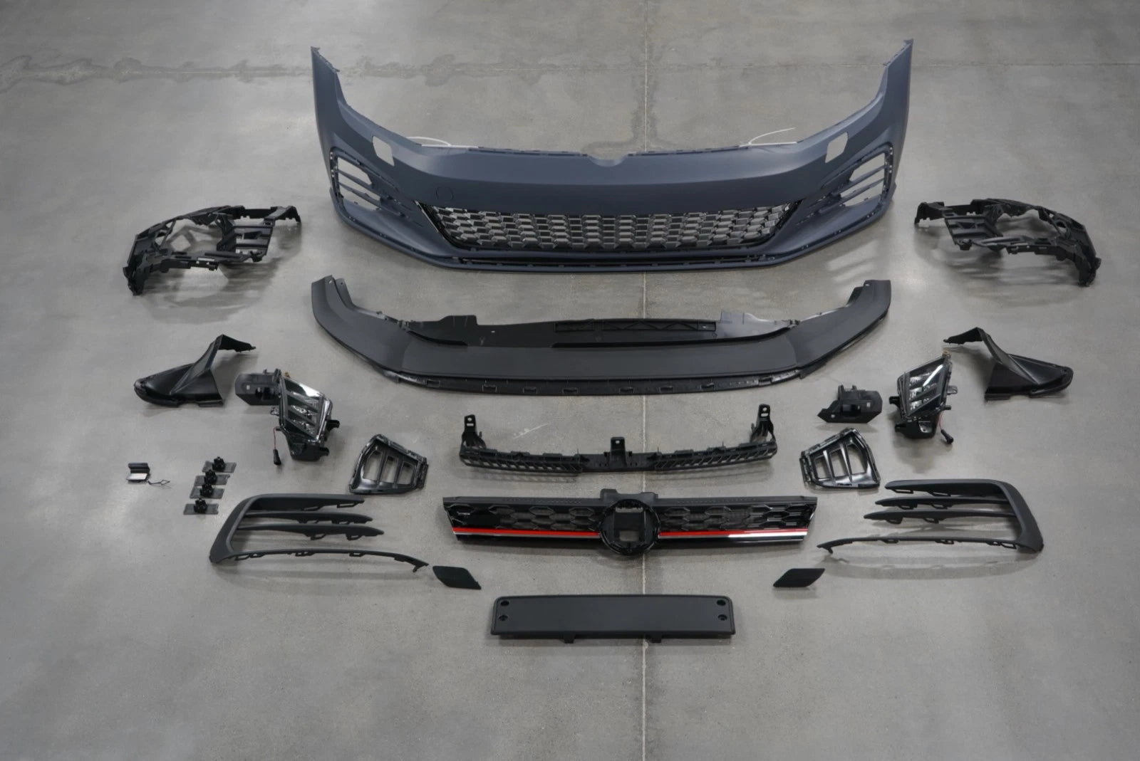 FOR VW GOLF MK7 2013-2016 MK7.5 GTI STYLE FRONT BUMPER SIDE SKIRTS REAR DIFFUSER