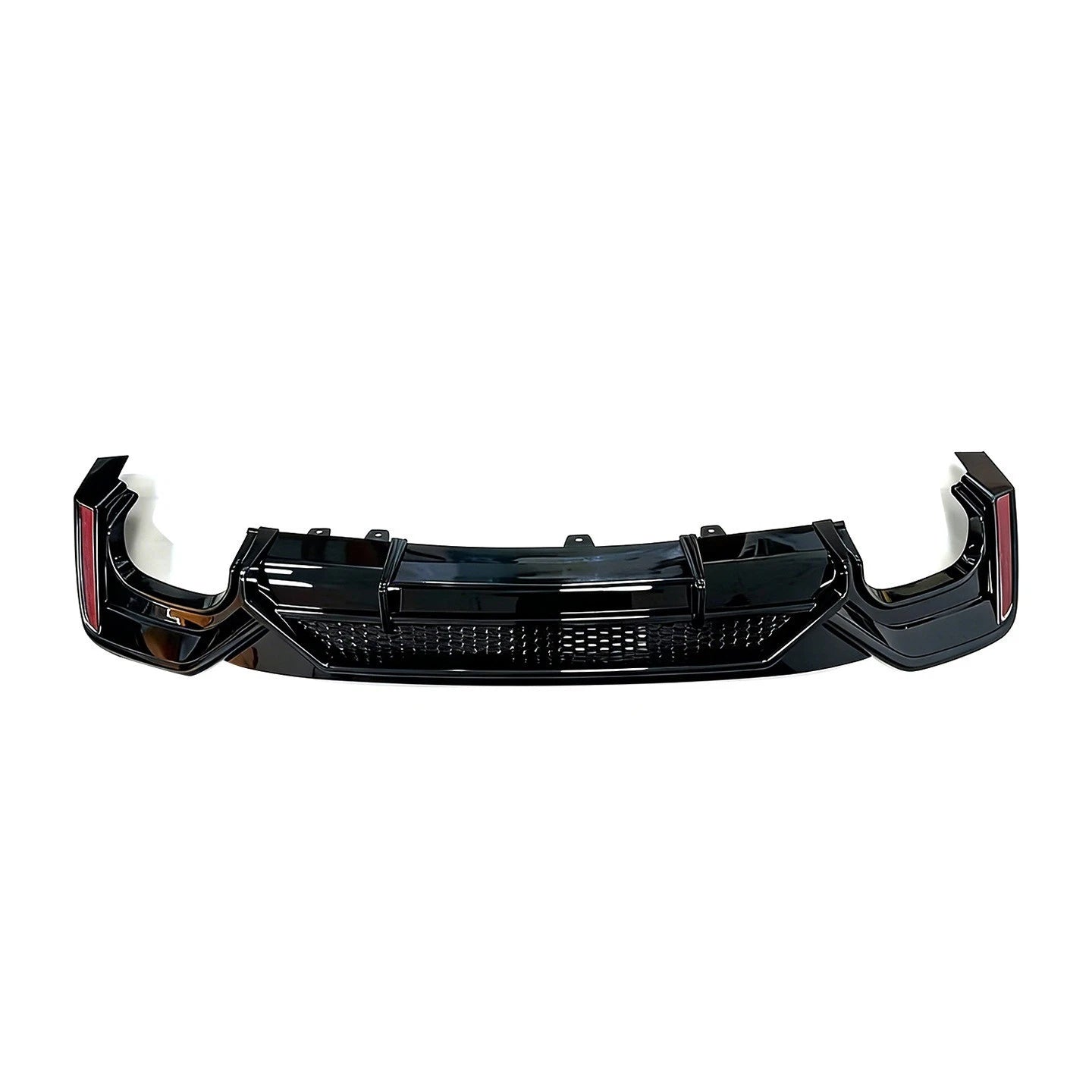 RS7 ABT STYLE REAR BUMPER DIFFUSER TAILPIPES BODY KIT BLACK FOR AUDI A7 4K8 18+