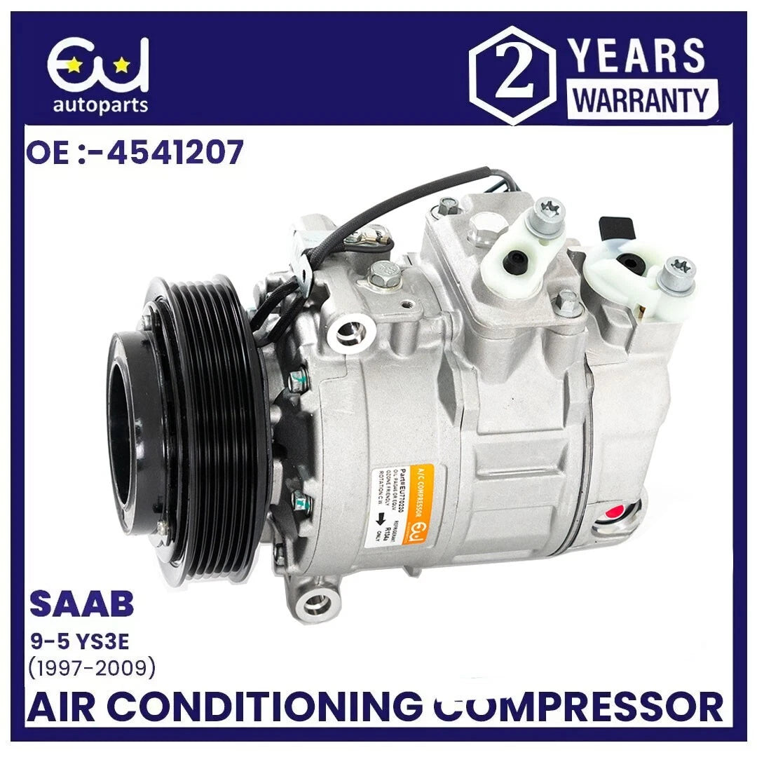 NEW AIR CONDITIONING A/C COMPRESSOR FOR SAAB 9-5 YS3E SERIES 1997-2009 12758380