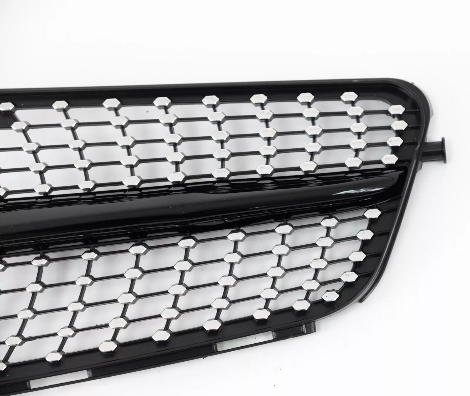 FOR MERCEDES C CLASS W204 S204 C204 7-15 FRONT GRILLE GRILL DIAMOND BLACK CHROME