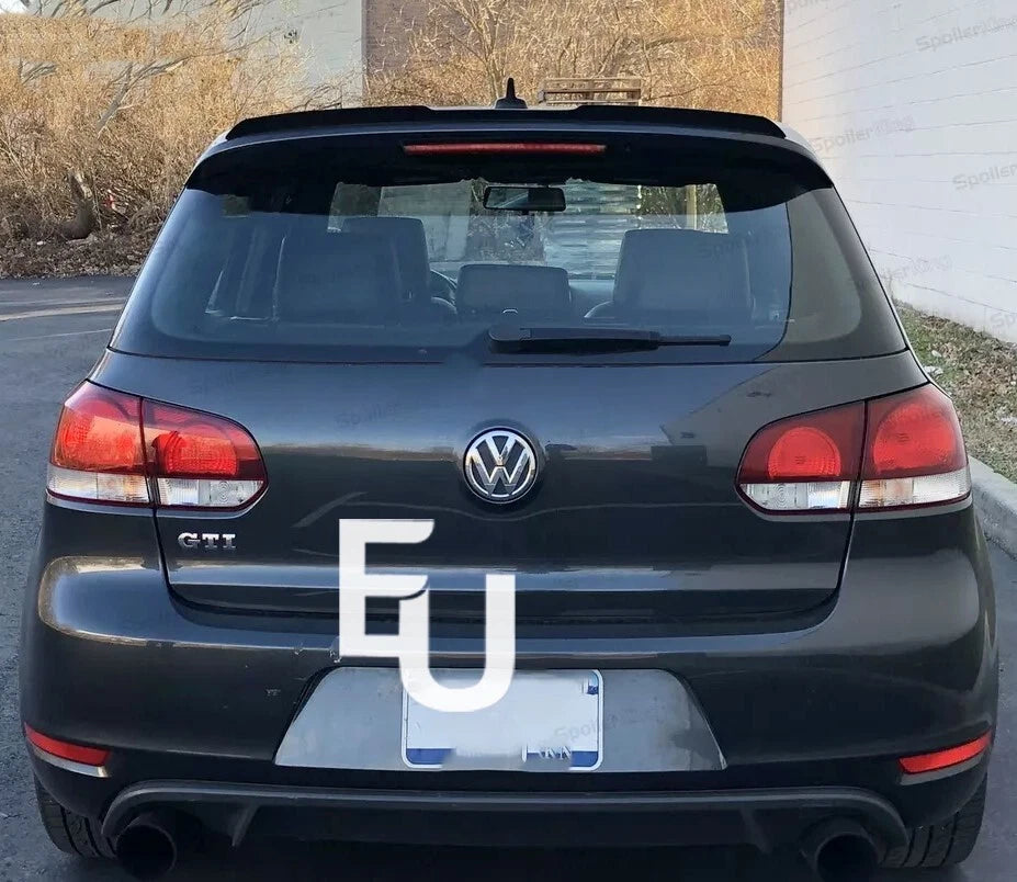 REAR ROOF SPOILER WING LIP FOR VW GOLF MK6 MK7 VI VII OEM STYLE GLOSS BLACK