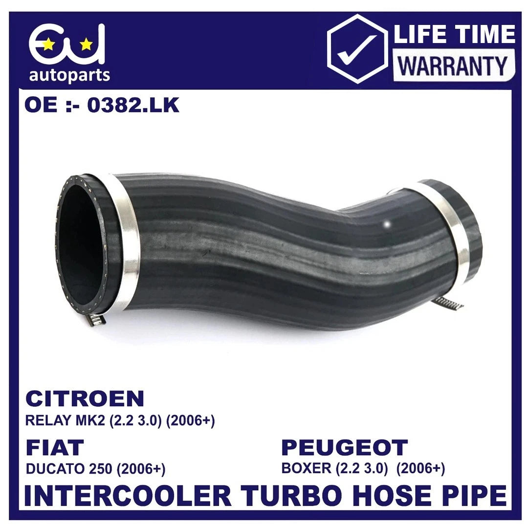 INTERCOOLER TURBO HOSE PIPE FOR PEUGEOT BOXER 2.2 3.0 HDI 1344787080 (2006+ ON)