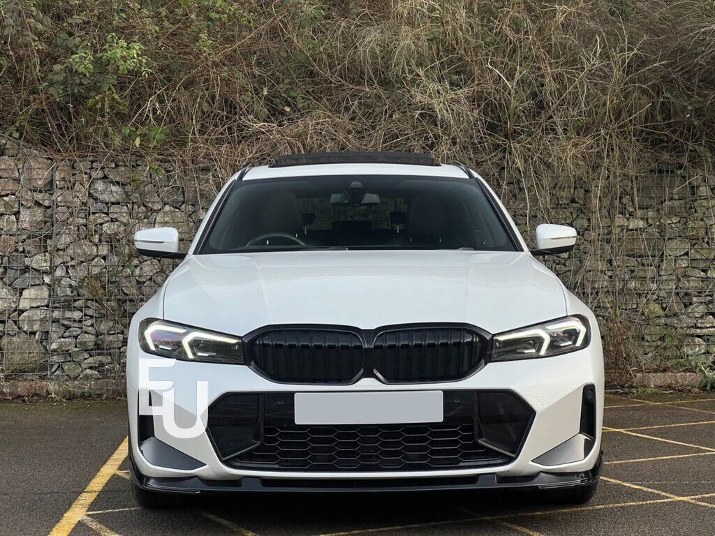 FOR BMW 3 SERIES G20 G21 LCI FRONT LIP SPLITTER SPOILER GLOSS BLACK 2022-2024