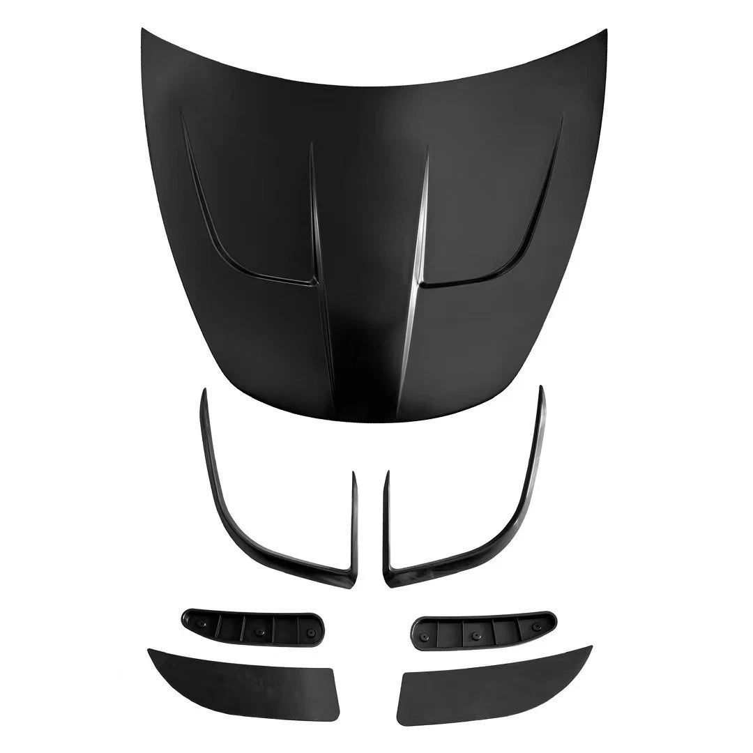 BRAGE DESIGN ALUMINIUM VENTED TURBO STYLE BONNET HOOD FOR TESLA MODEL 3 2017-23