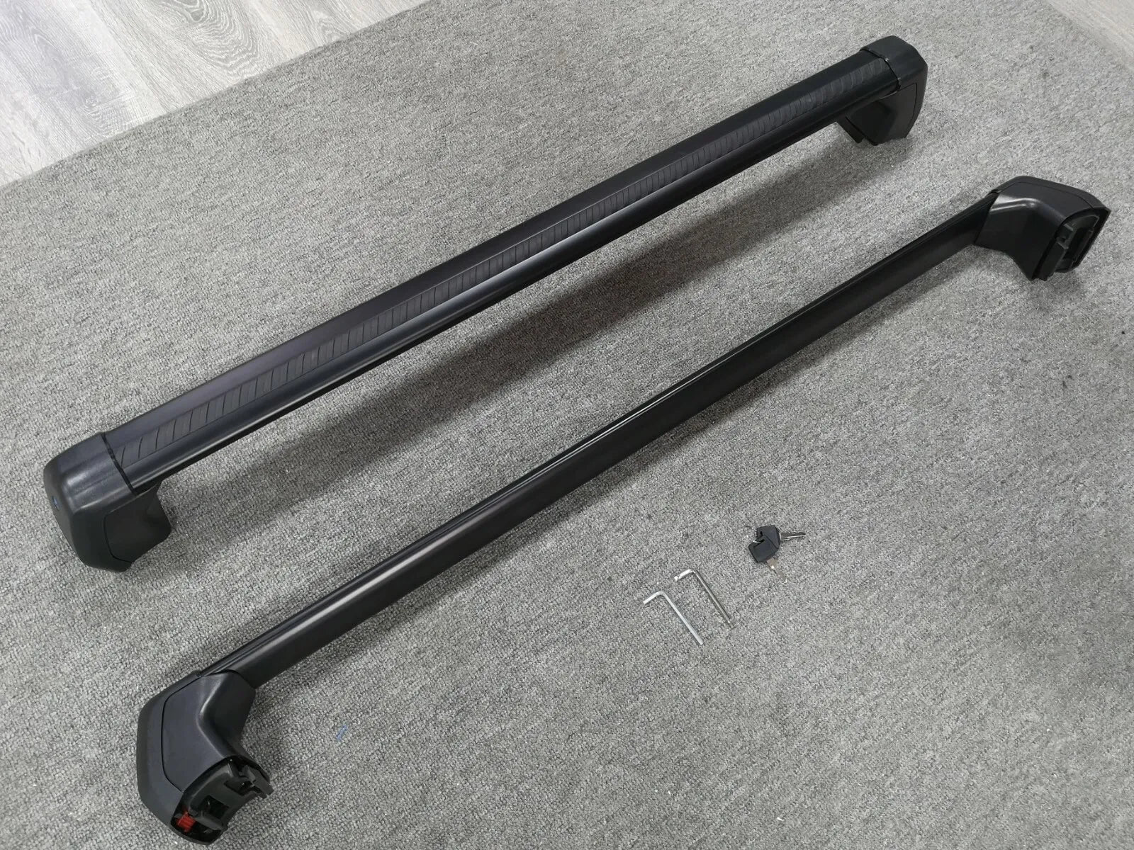 FOR LAND ROVER DISCOVERY 5 L462 ROOF RAILS RACK CROSS BARS KIT BLACK LOCKABLE