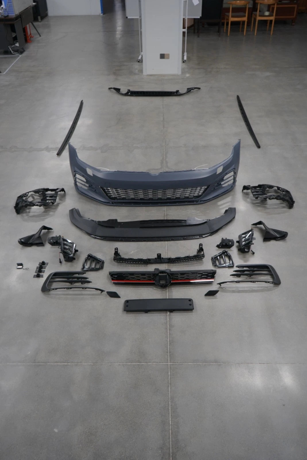 FOR VW GOLF MK7 2013-2016 MK7.5 GTI STYLE FRONT BUMPER SIDE SKIRTS REAR DIFFUSER
