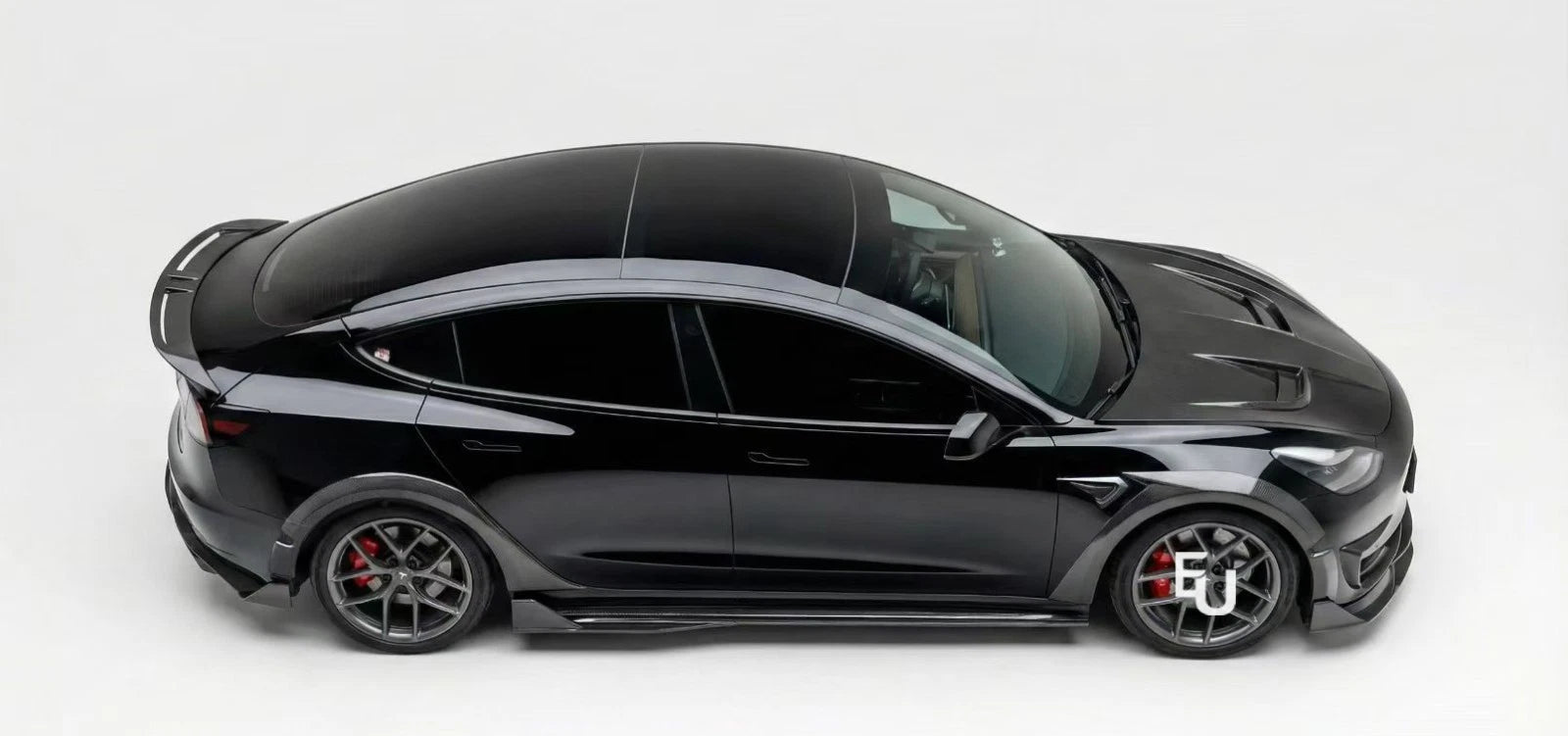 BRAGE DESIGN WIDE BODY BODYKIT WITH WHEEL ARCH FRONT SPLITTER FOR TESLA MODEL 3