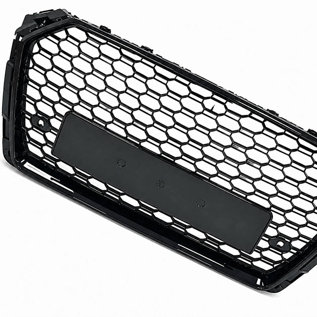FOR AUDI A4 S4 B9 2015-2019 RS4 STYLE HONEYCOMB FRONT BUMPER GRILLE GRILL BLACK