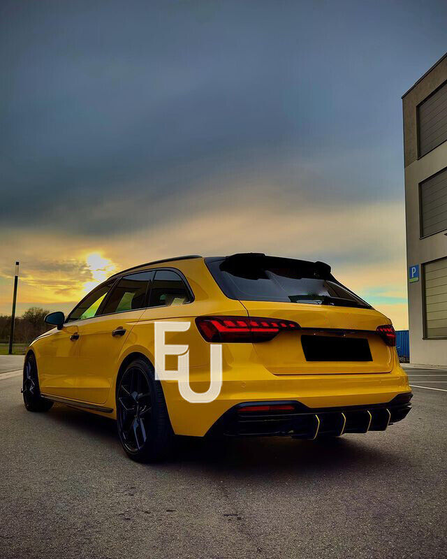 FOR AUDI A4 AVANT B9 8W ALLROAD S4 2017-22 REAR ROOF BOOT SPOILER LIP GLOSS