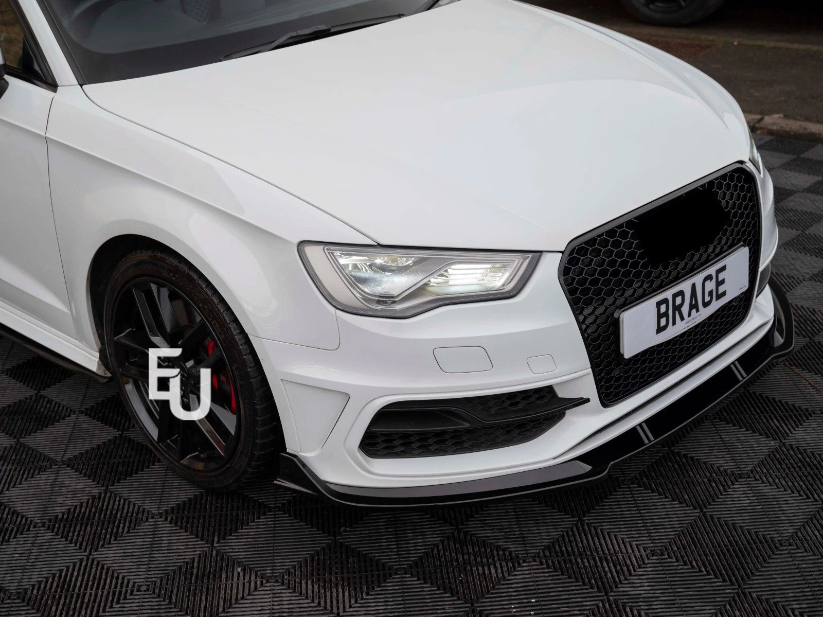 FOR AUDI A3 S3 8V 2012-2016 S-LINE HATCHBACK FRONT BUMPER PRIME WITH WASHER JETS