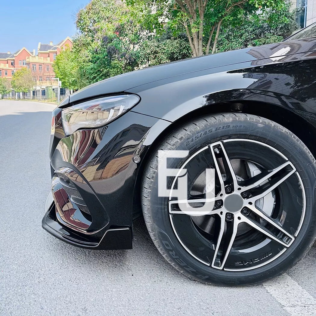 FOR MERCEDES E CLASS W214 AMG LINE 2023+ FRONT SPLITTER LIP BUMPER SPOILER GLOSS