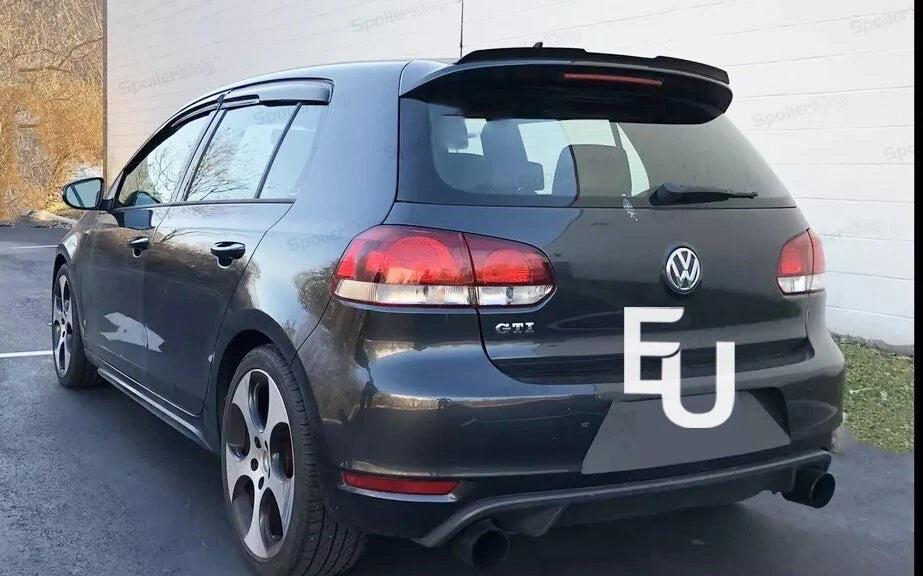 REAR ROOF SPOILER WING LIP FOR VW GOLF MK6 MK7 VI VII OEM STYLE GLOSS BLACK