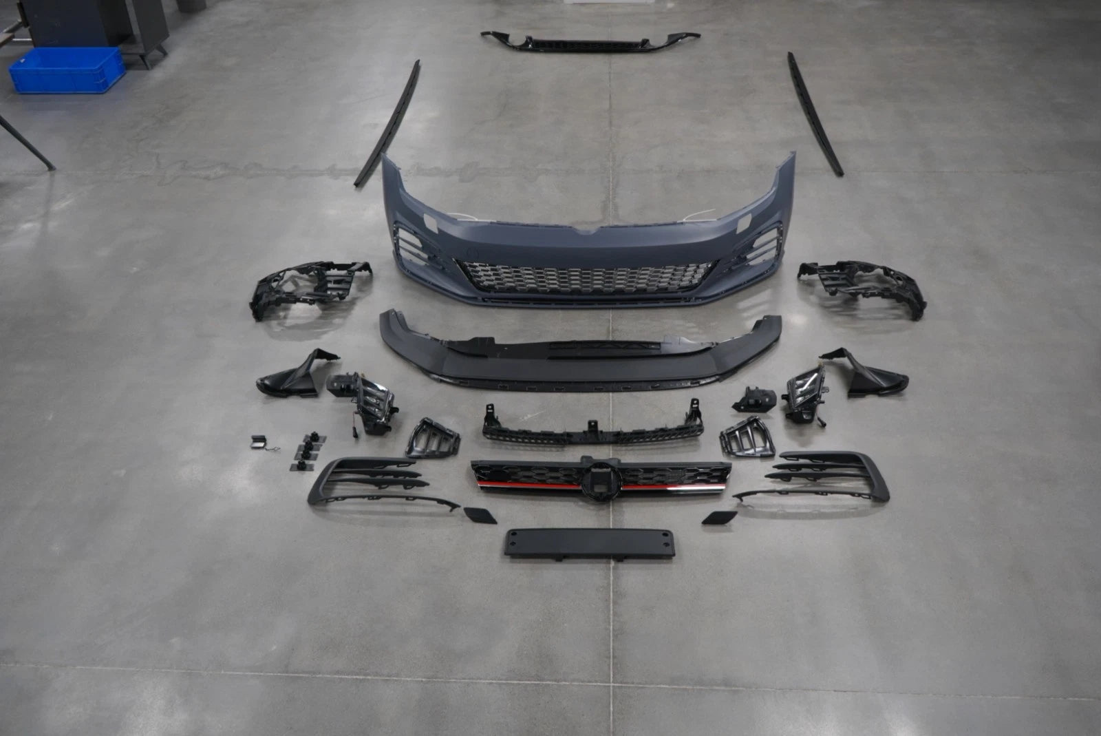 FOR VW GOLF MK7 2013-2016 MK7.5 GTI STYLE FRONT BUMPER SIDE SKIRTS REAR DIFFUSER