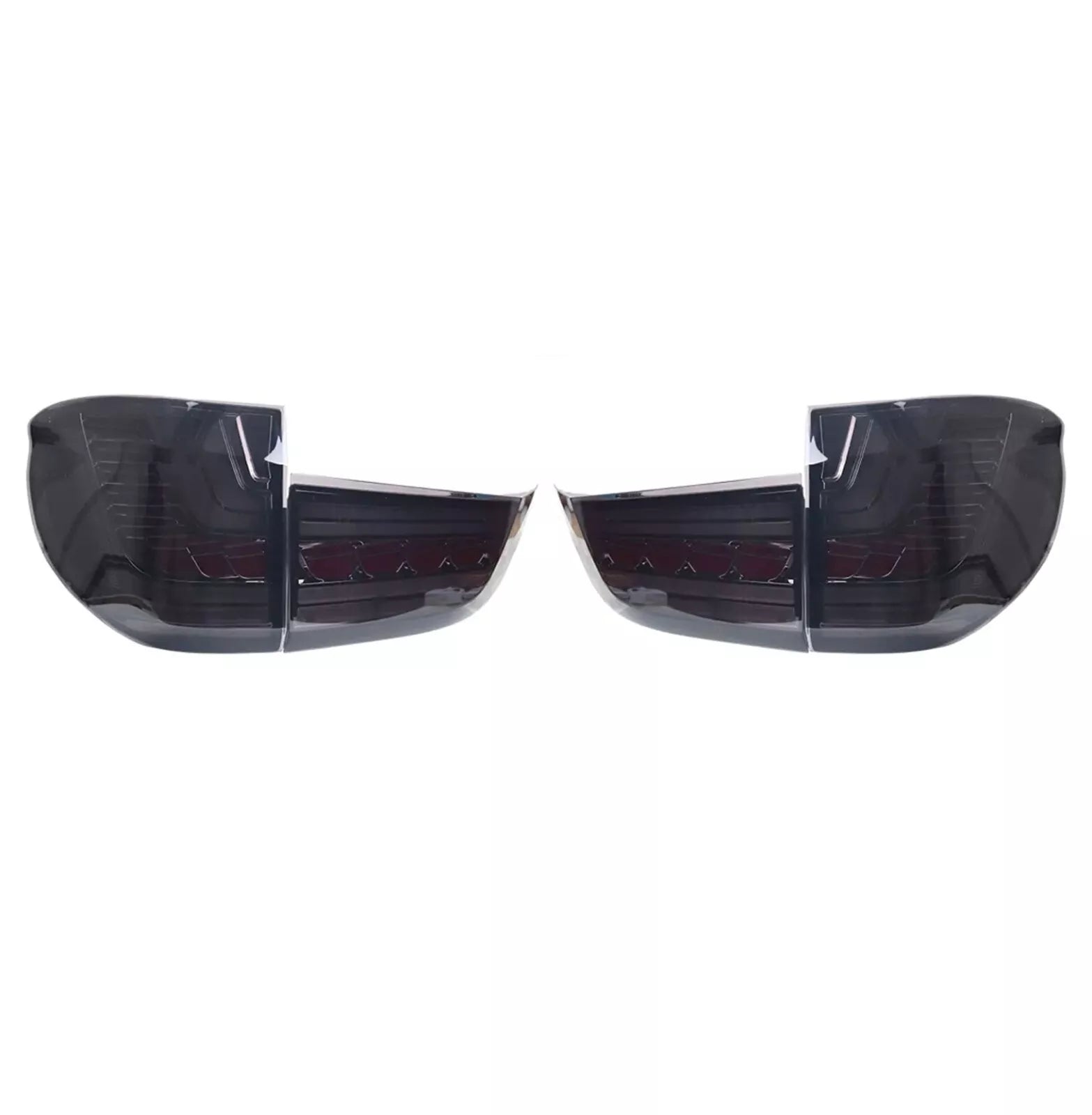 FOR BMW X5 F15 2013-2018 PAIR GTS LED BLACK SMOKED ANIMATION TAIL LIGHTS LAMP