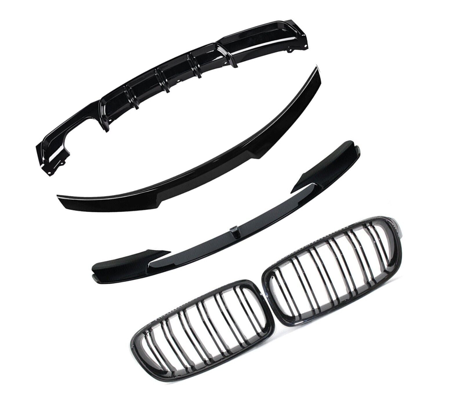 FOR BMW 3 SERIES F30 MP BODYKIT FRONT LIP SPLITTER REAR DIFFUSER GRILLE BODY KIT