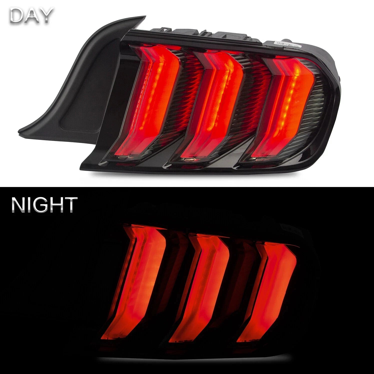 SMOKED LED REAR LIGHTS 5 MODES FOR FORD MUSTANG 2015-2023 W/SEQUENTIAL SIGNALS