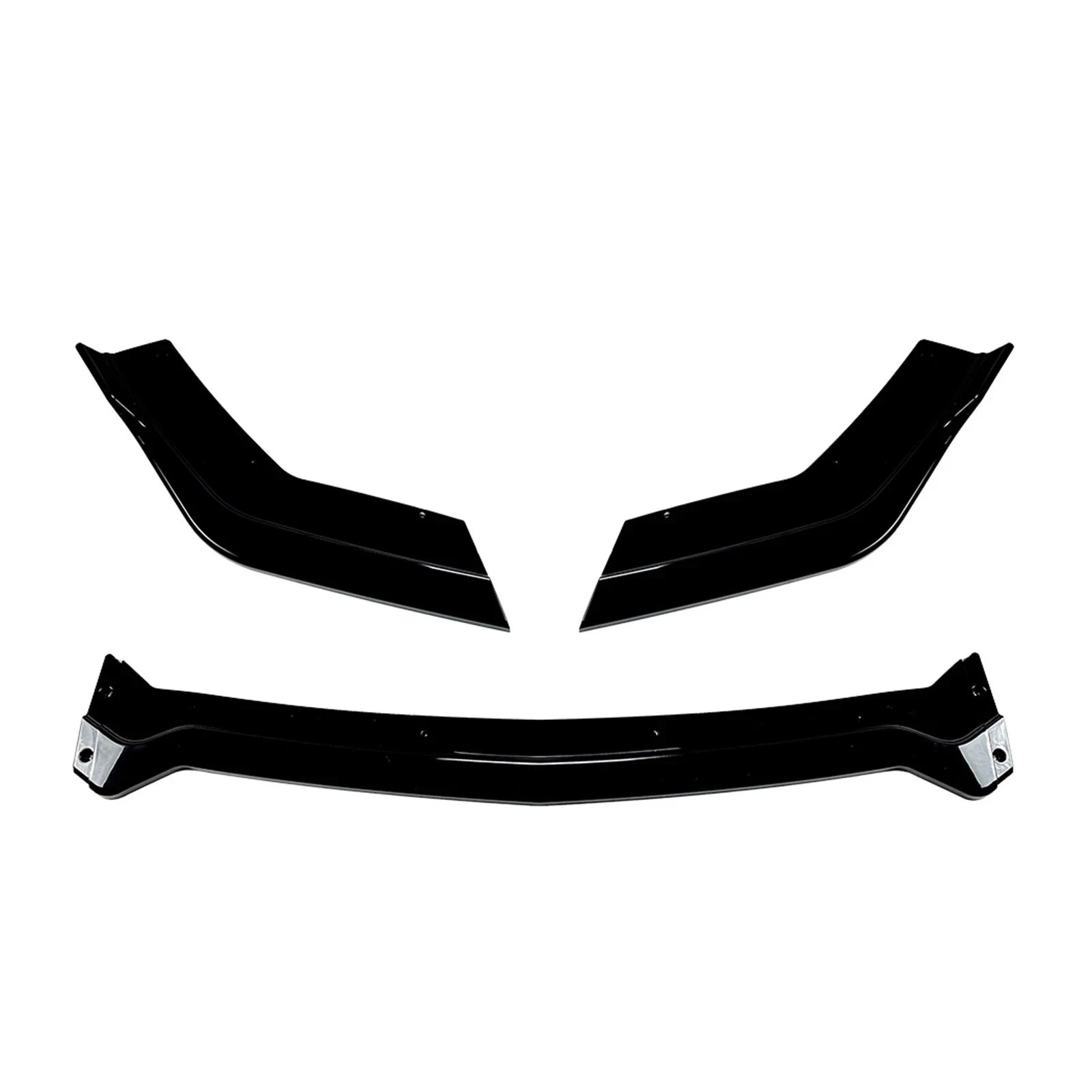 FOR FORD MUSTANG MK6.5 FRONT BUMPER SPOILER LIP SPLITTER GLOSS BLACK 2018-2023