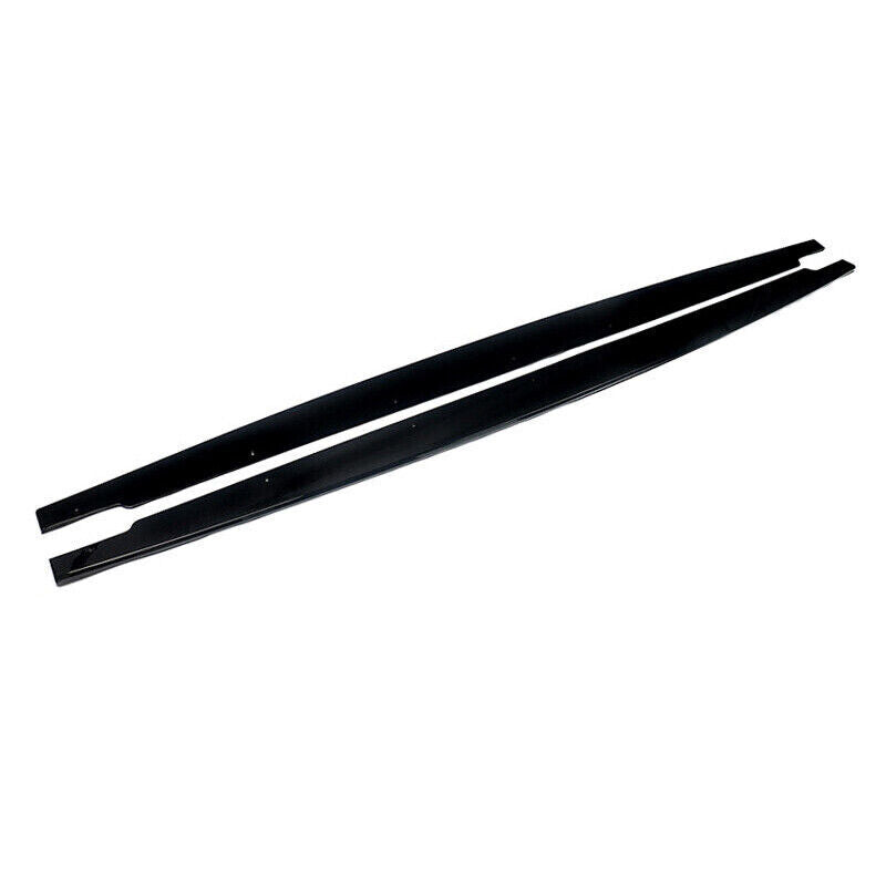 FOR BMW 3 SERIES E90 E92 E93 SIDE SKIRT EXTENSION BLADES KIT GLOSS BLACK 05-13