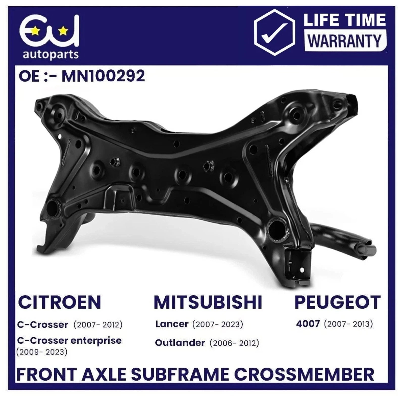 FRONT AXLE CARRIER SUBFRAME CROSSMEMBER FOR PEUGEOT 4007 407 MN100292 2007-2013