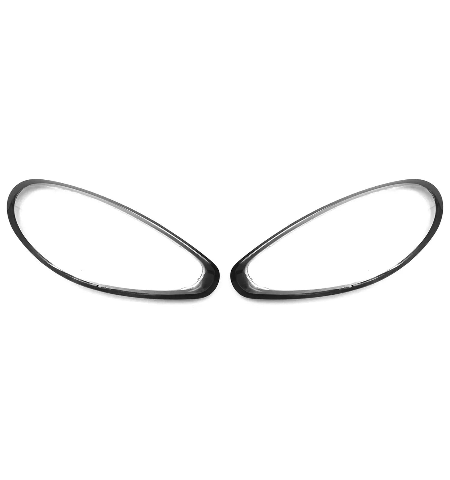 2X LEFT RIGHT SIDE FOR PORSCHE PANAMERA 970 2013-2015 HEADLIGHT GLASS LENS COVER