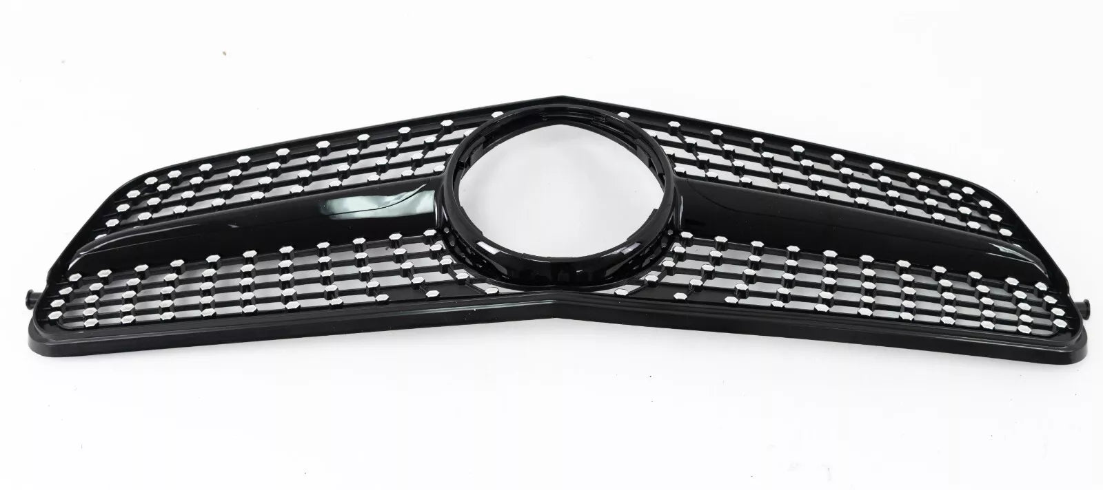 FOR MERCEDES C CLASS W204 S204 C204 7-15 FRONT GRILLE GRILL DIAMOND BLACK CHROME