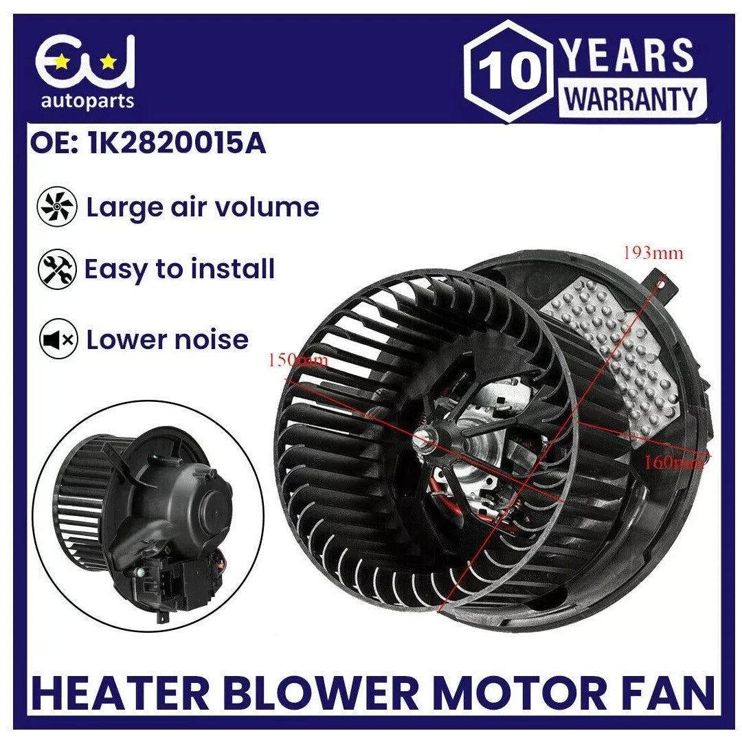 HEATER BLOWER MOTOR FAN FOR VW PASSAT 2005-2014 CC SCIROCCO SHARAN TIGUAN TOURAN