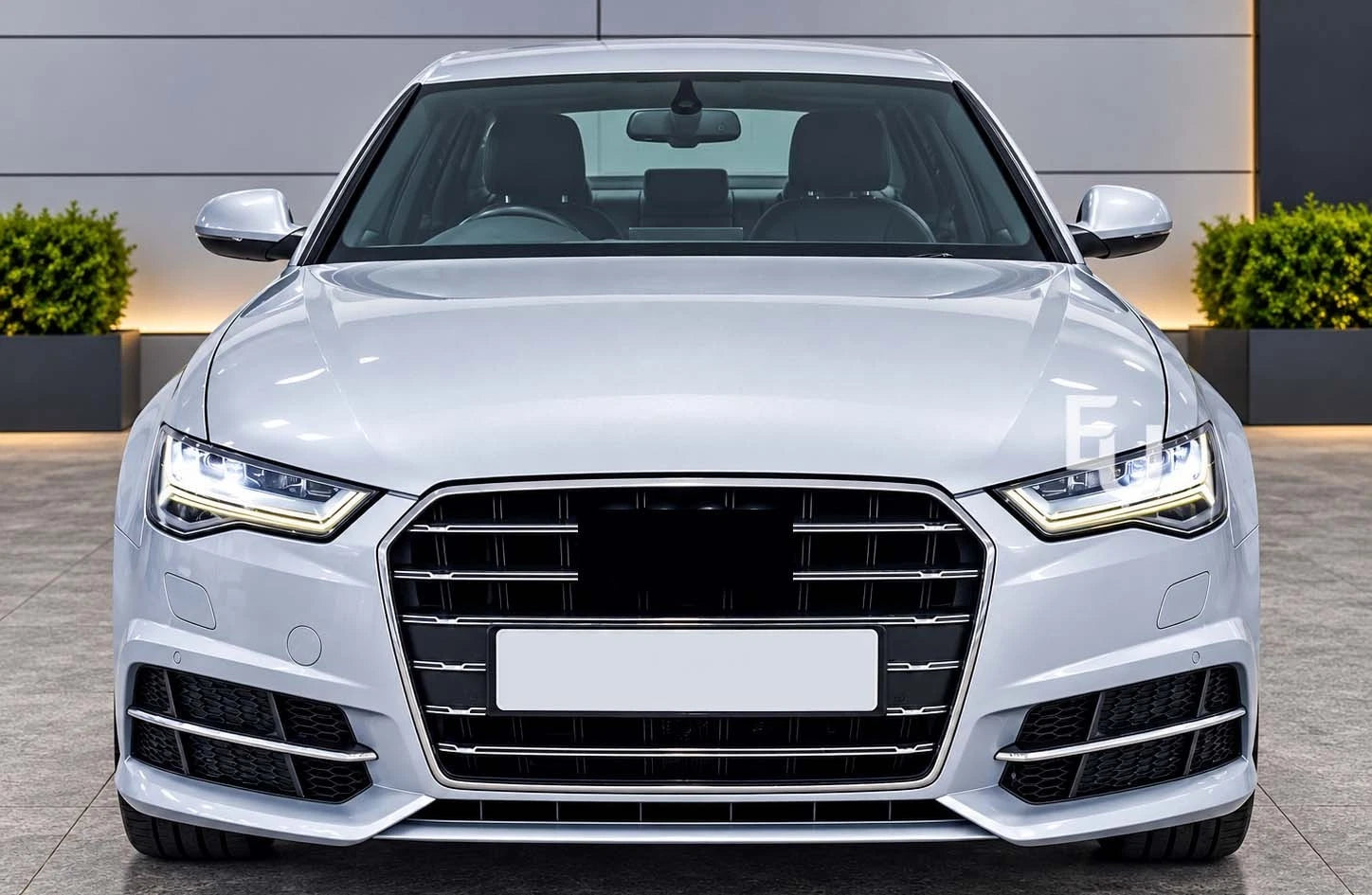 FOR AUDI A6 S6 C7.5 S-LINE 2015-2018 OEM FRONT BUMPER W/ WASHER PDC LOWER GRILLE