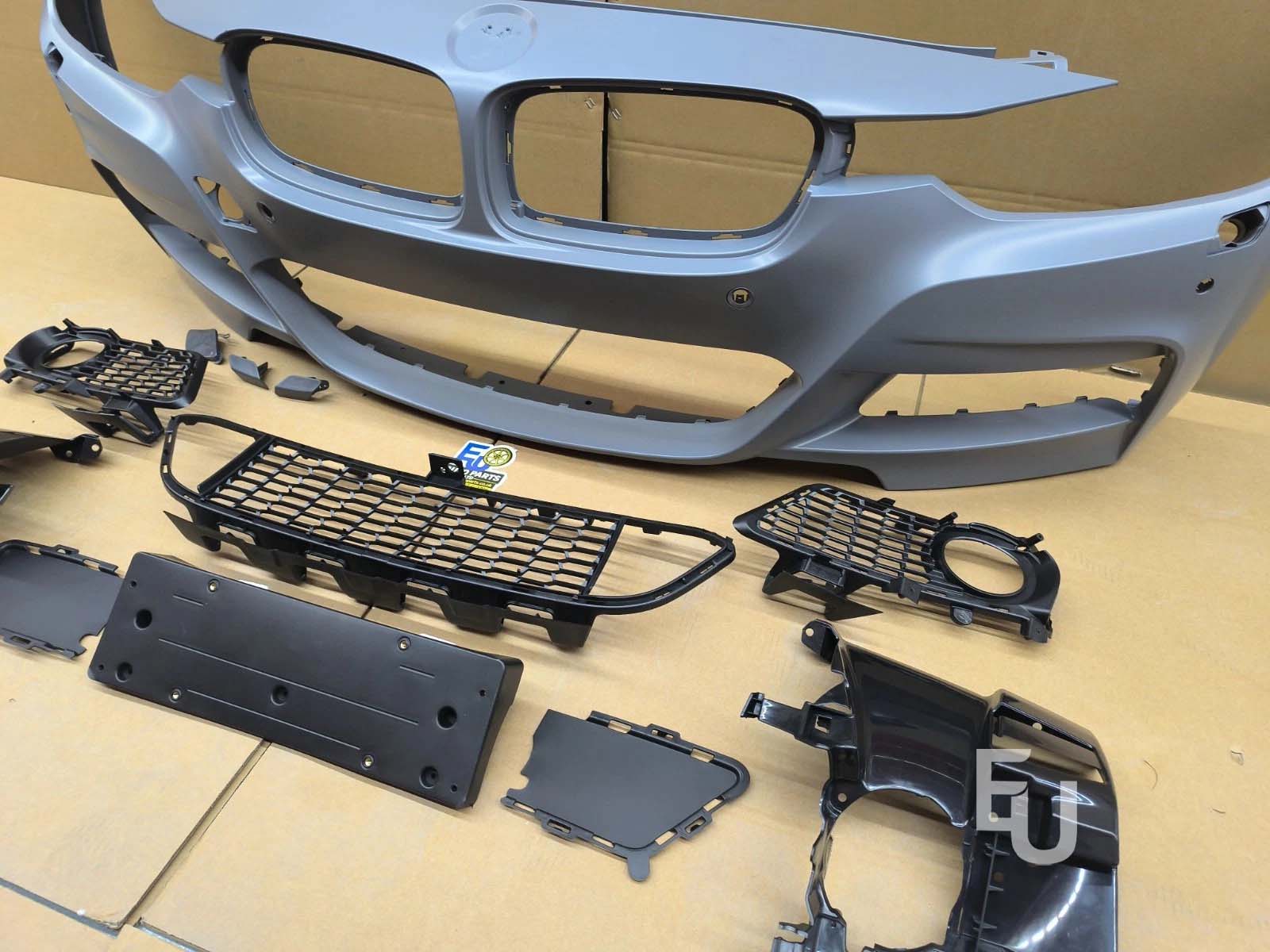 FOR BMW 3 SERIES F30 F31 M SPORT LOOK FRONT BUMPER BODYKIT W/PDC GRILL 2015-2019