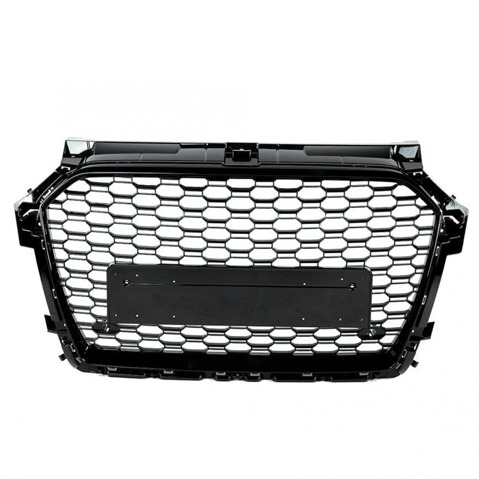 FOR AUDI A1 S1 8X FACELIFT 2015–2018 FRONT GRILLE RS1 STYLE GLOSS BLACK ABS