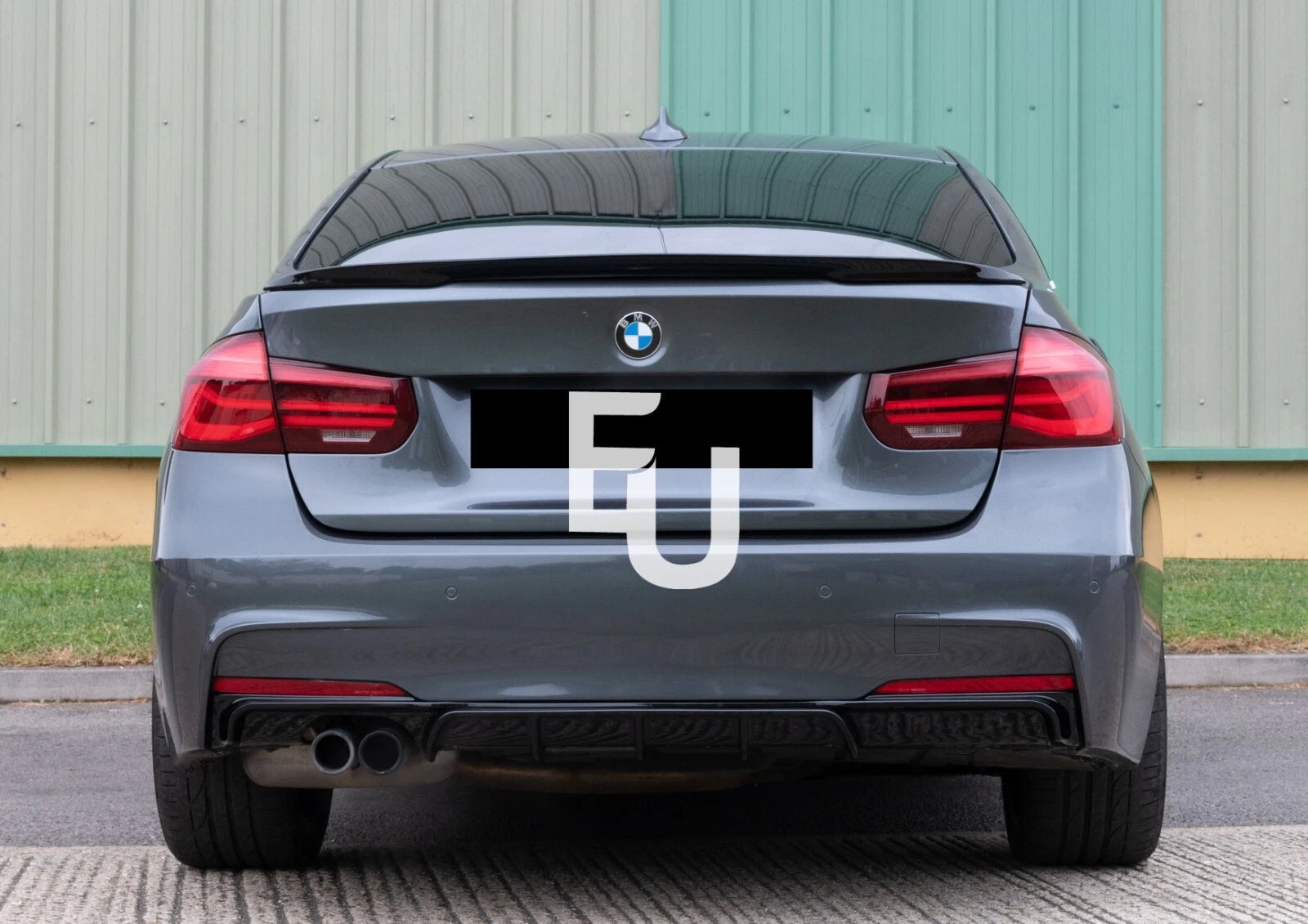REAR DIFFUSER FRONT SPLITTER M SPORT FOR BMW 3 SERIES F30 F31 GLOSS BLACK 12-18
