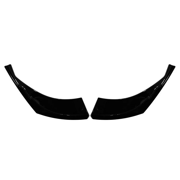 FOR AUDI Q8 S-LINE REAR BUMPER CORNER SPLITTERS RISPER STYLE GLOSS BLACK 2018-23