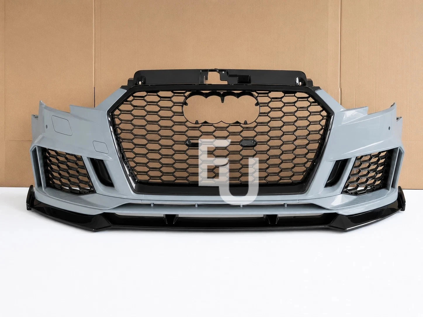 FRONT BUMPER RS3 STYLE LOOK CONVERSION FOR AUDI A3 HATCHBACK 8V 16-20 W/SPLITTER