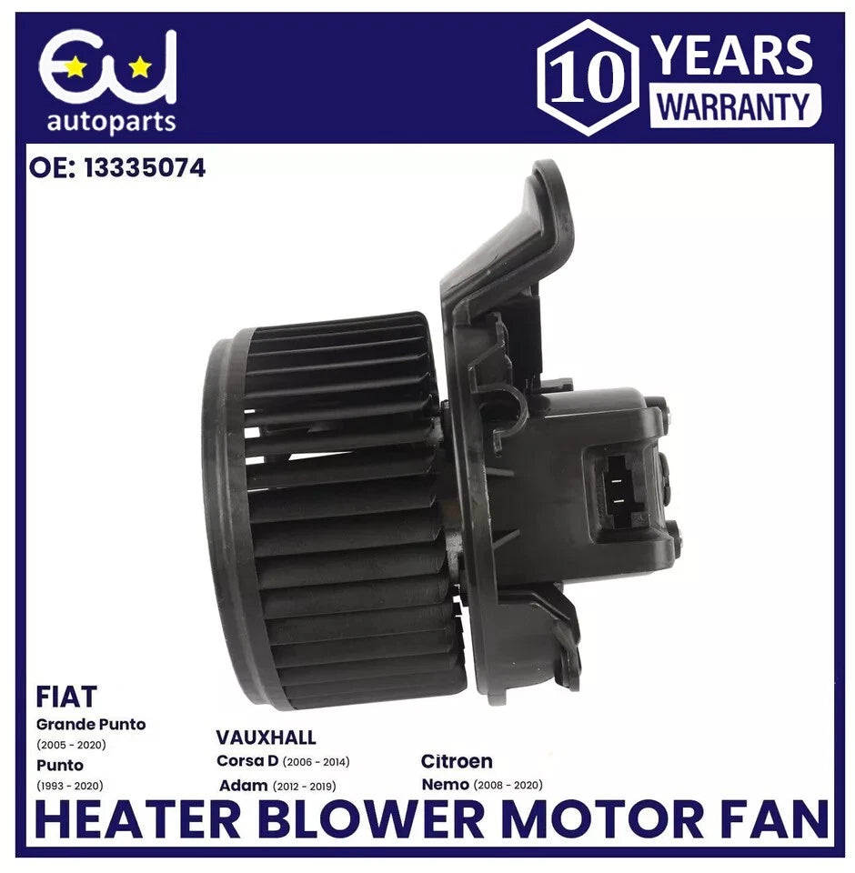 HEATER BLOWER MOTOR FAN FOR VAUXHALL CORSA D CORSA E PUNTO GRAND PUNTO ADAM