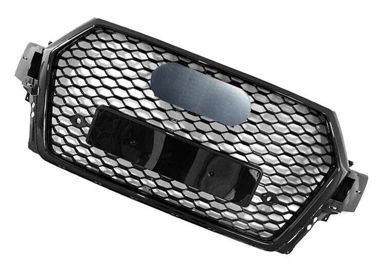 FOR AUDI Q7 4M SLINE SQ7 2015-2019 FRONT GRILLE HONEYCOMB GRILL RSQ7 STYLE BLACK
