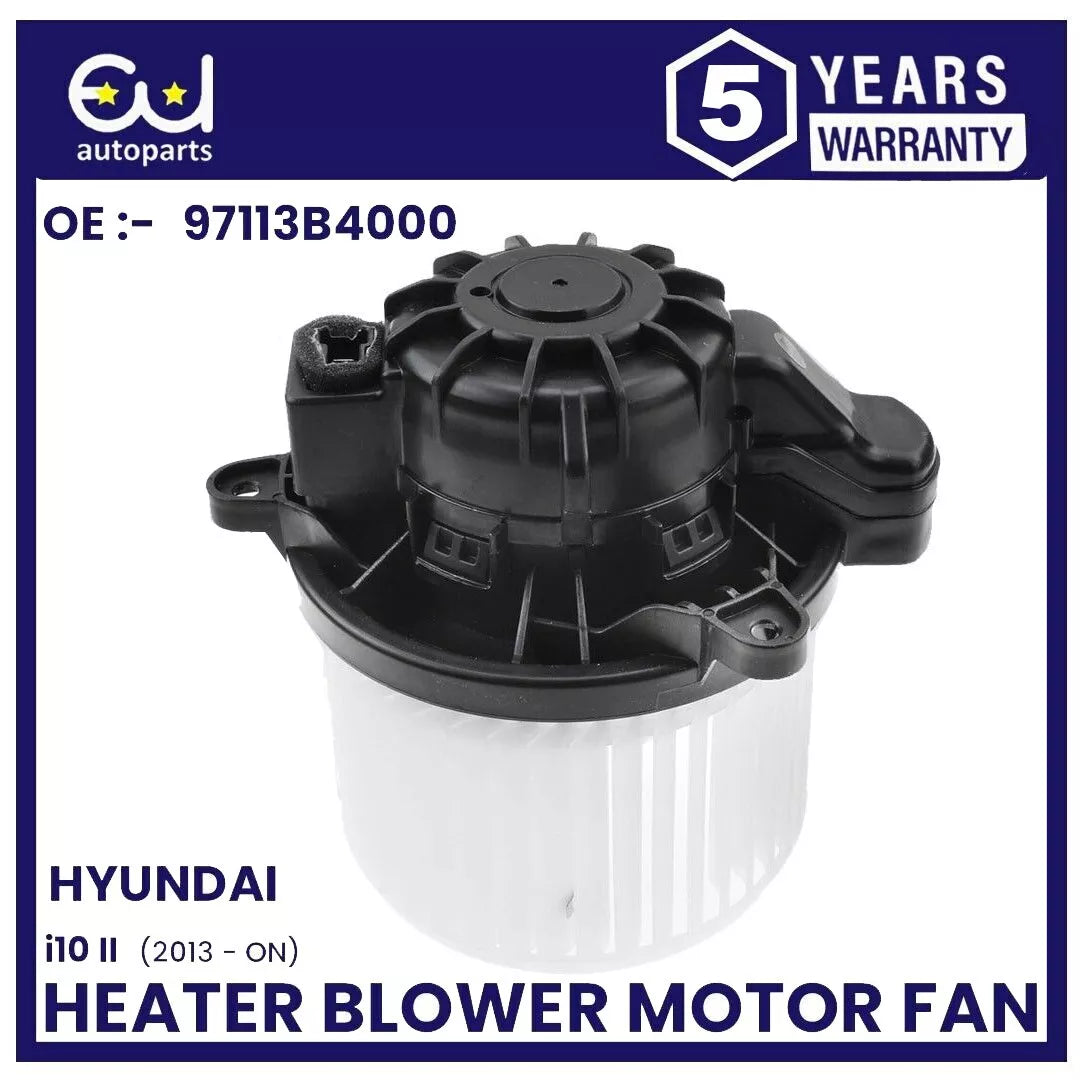 HEATER BLOWER MOTOR FAN FOR HYUNDAI I10 MK2 BA IA 2013-2023 1.0 1.2 97113-B4000