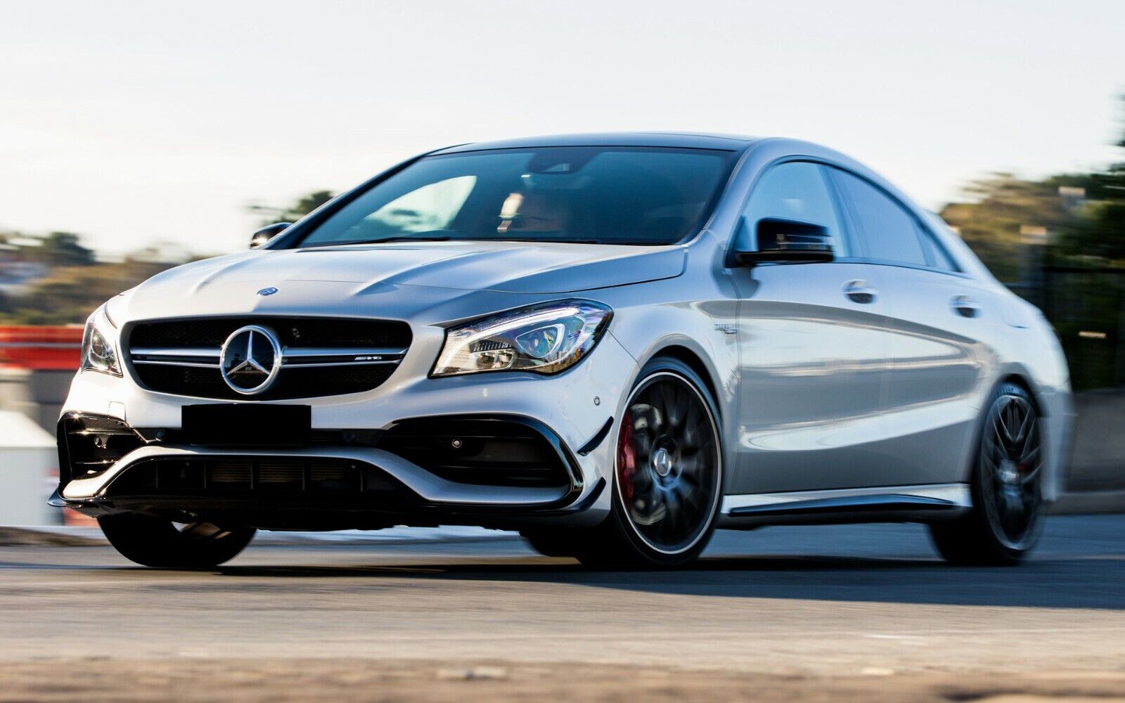 FOR MERCEDES CLA C117 W117 CLA45 FRONT LIP AIR KNIFE SPLITTER AERO KIT CANARD