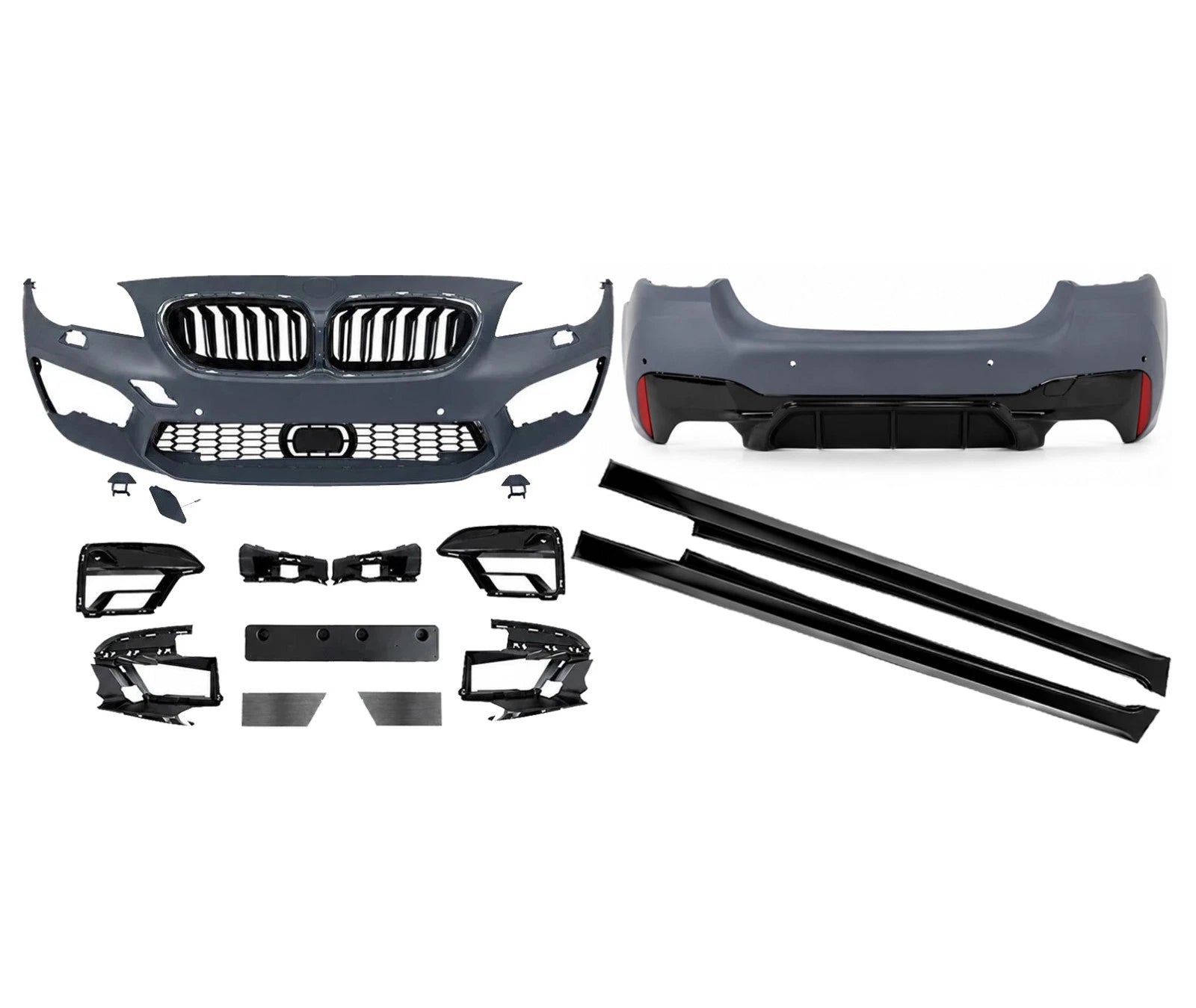 M5 F90 COMPETITION FRONT REAR BUMPER CONVERSION BODYKIT FOR BMW 5 SERIES F10