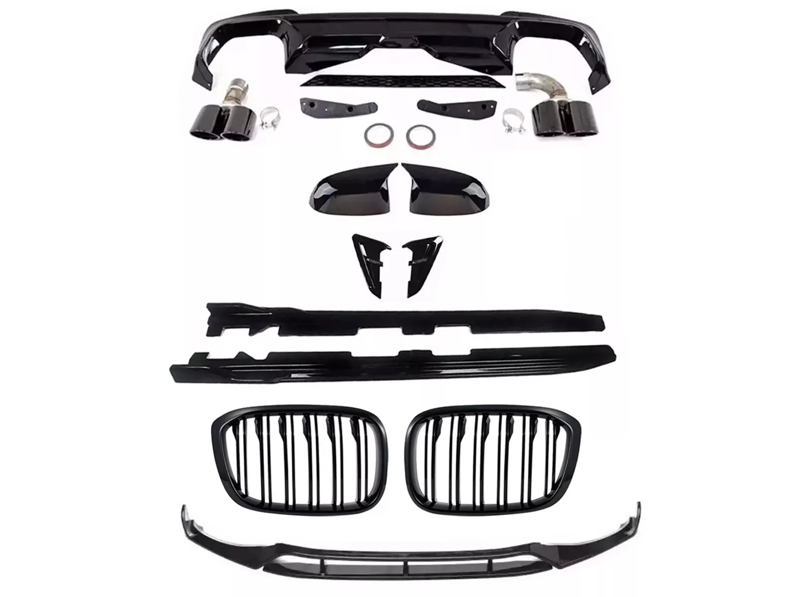 BODYKIT BODY KIT FOR BMW X3 G01 X3M FRONT SPLITTER DIFFUSER SKIRT 2018+