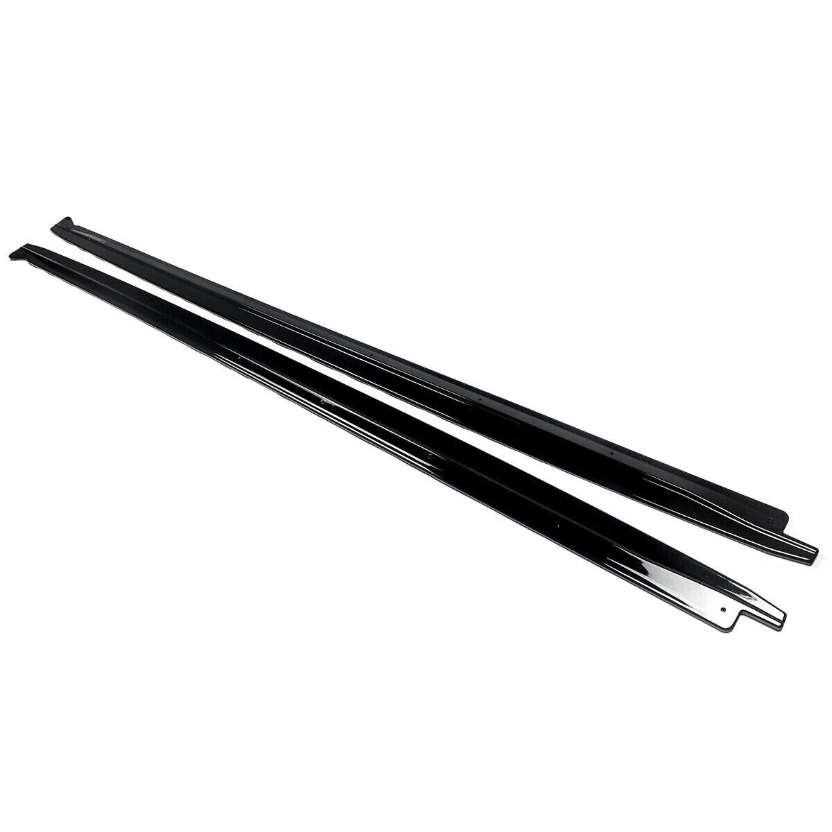 FOR BMW X5M F85 F15 X6M F86 F16 GLOSS BLACK SIDE SKIRT EXTENSION BLADE LIP 14-18