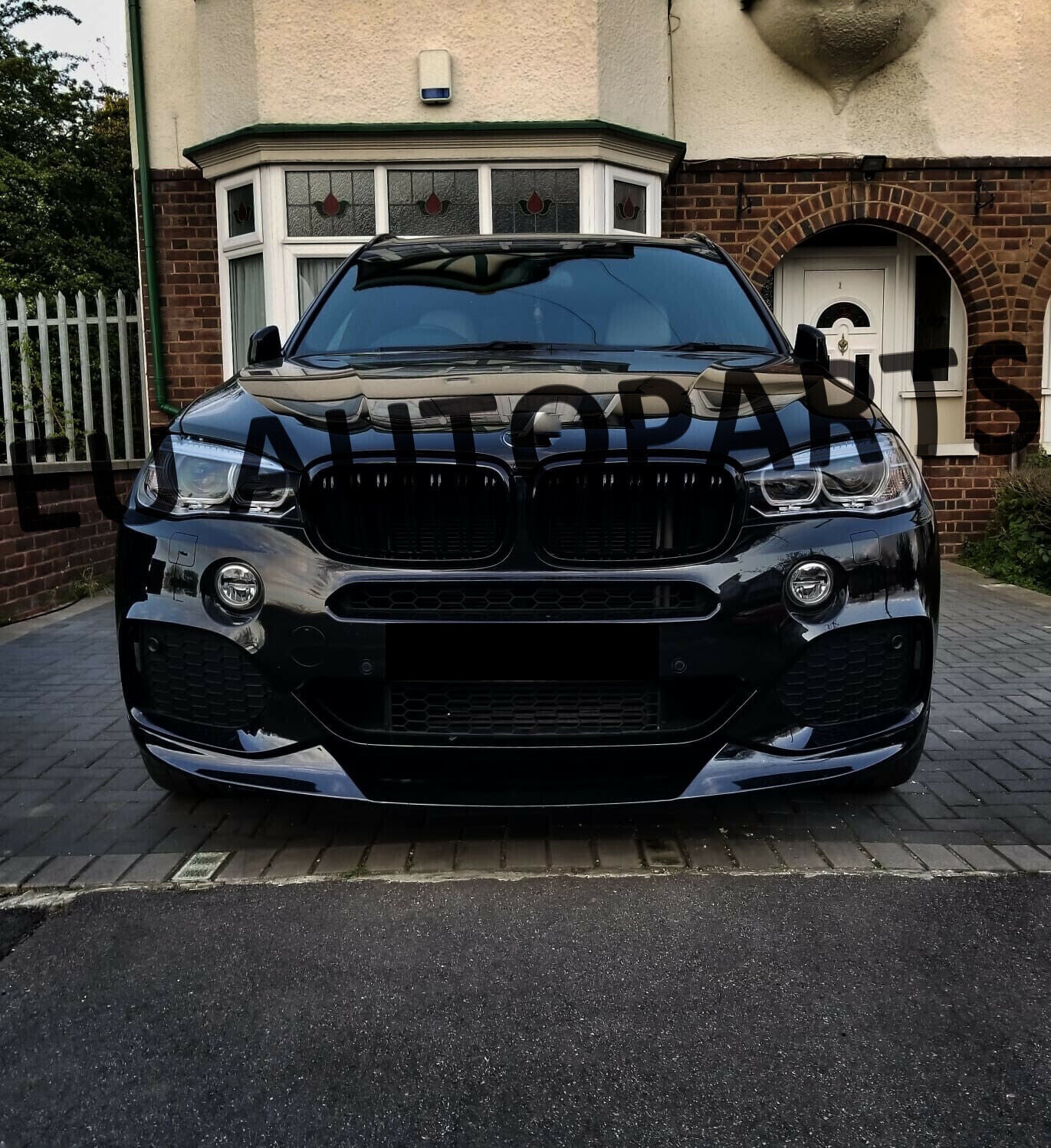 FOR BMW X5 F15 MP STYLE  FRONT LIP SPLITTER VALANCE GLOSS BLACK 13-18