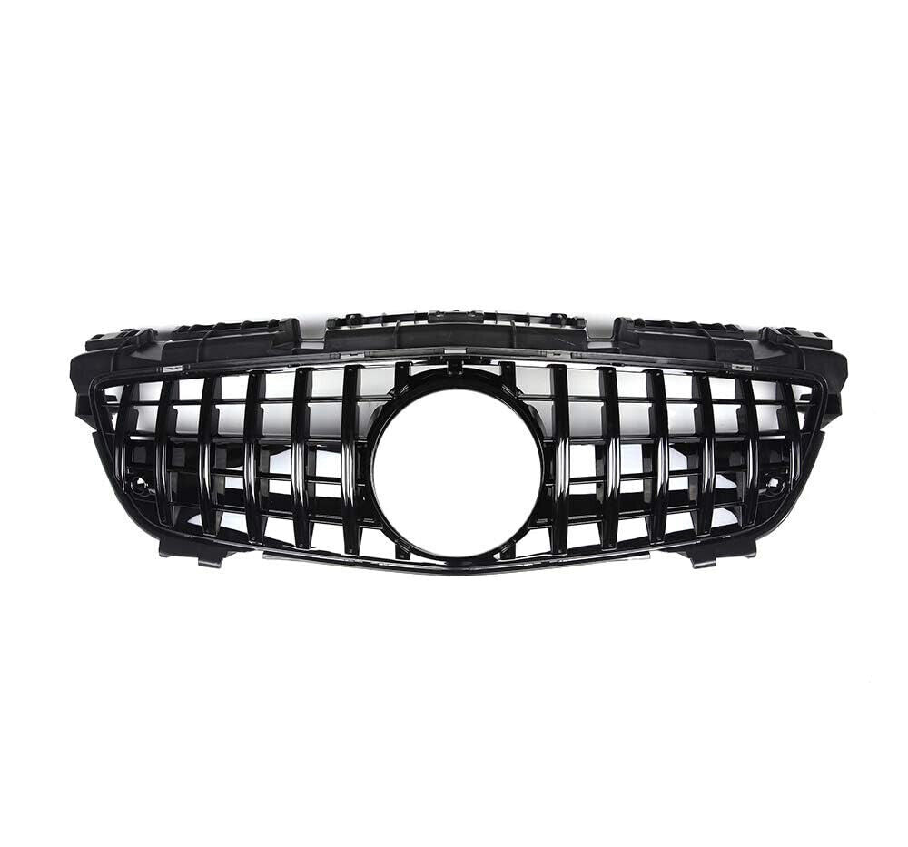 FOR MERCEDES SLK CLASS R172 FRONT GRILLE PANAMERICANA GT STYLE GLOSS BLACK 11-15