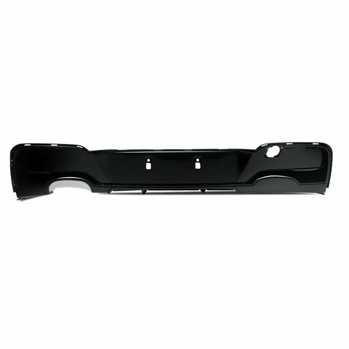REAR DIFFUSER DUAL EXHAUST FOR BMW 1 SERIES F20 F21 PRE-LCI M SPORT GLOSS BLACK